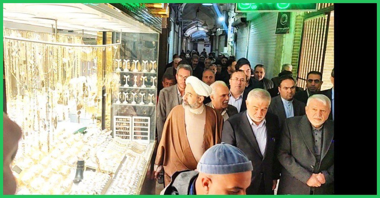 بازدید وزیر میراث فرهنگی از بازارهای زرگری و شاهزاده فاضل یزد + فیلم