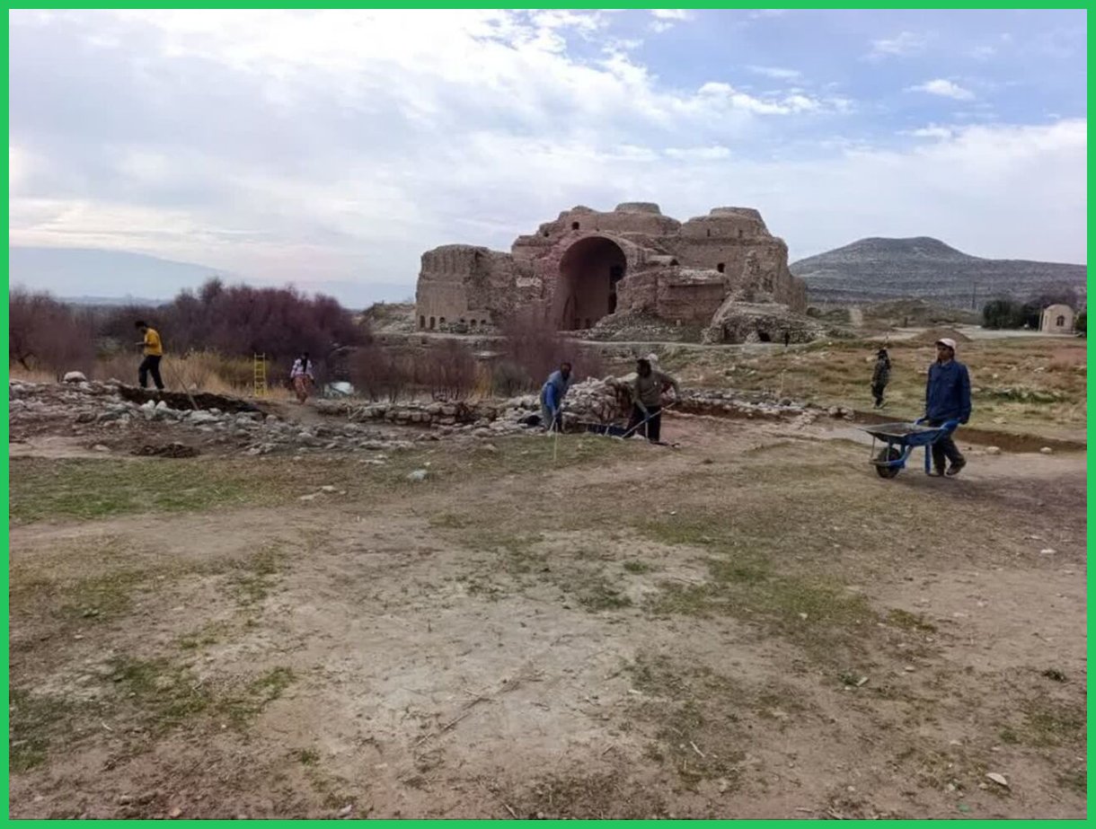 آغاز فصل جدید کاوش باستان‌شناسی کاخ ساسانی فیروزآباد